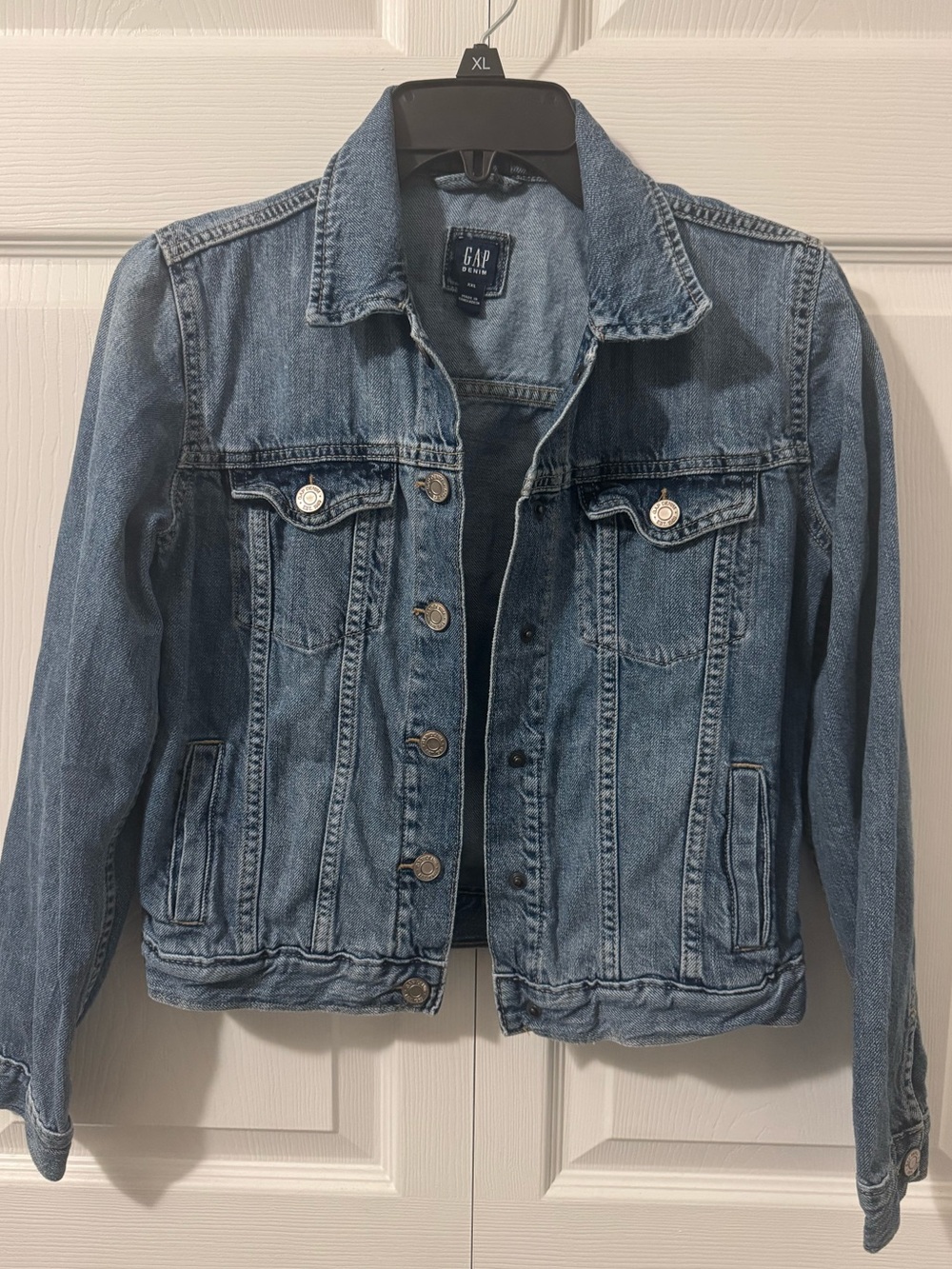 Girls GAP Medium Blue Denim Jacket - Button Front
